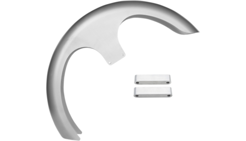 21" LS-2 Steel Wrap Front Fender w/ Spacers for OEM Forks, 41mm