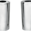 +2" Fork Tins Cans Slider Covers, Chrome, 41mm