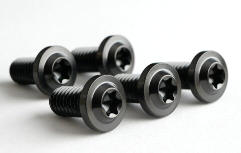 RaceLite Series Black Front Rotor Bolts, 5/16-18x3/4 TORX (5PK)