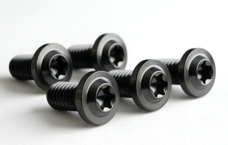 RaceLite Series Black Front Rotor Bolts, 5/16-18x3/4 TORX (5PK)