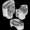 Chrome 1 1/2 inch Rise Mohawk Risers for 1 1/4 inch Handlebars