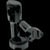 Gloss Black 4 inch Smooth Hefty Risers for 1-1/4 inch Handlebars