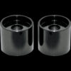 Black 1 inch Riser Extensions for 1-1/4 inch Handlebars