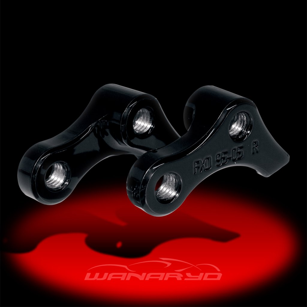 Black Lowering Kit 1 Inch Lower Than Stock WanaRyd Motorcycle