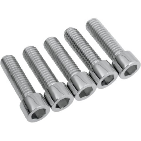thumbnail image 2 of Working Class Choppers Chrome Rear Pulley Allen Bolts For Harley | 7/16-14 X 2-1/2" | Sprocket Mounting 2 of 5