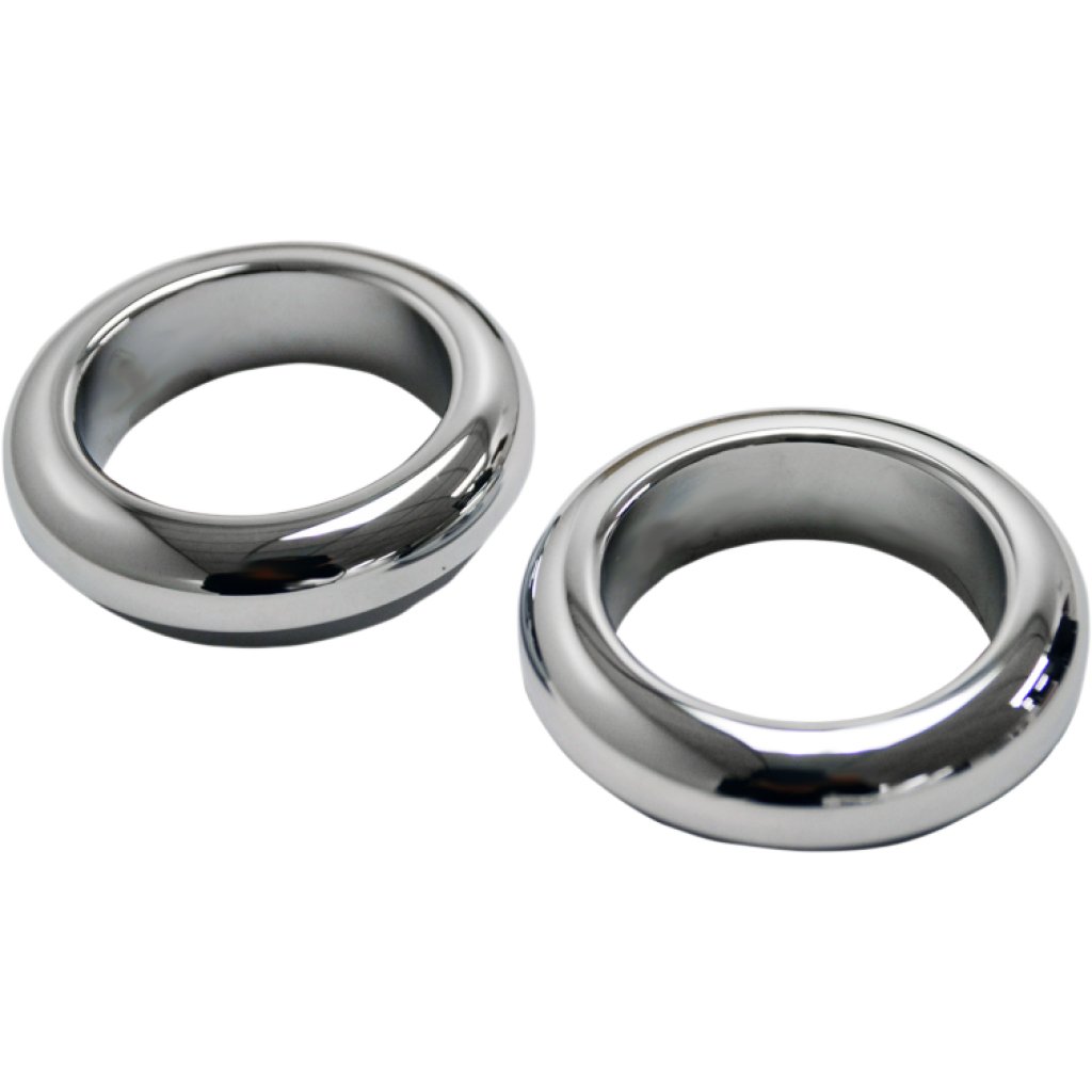 Chrome 39mm Fork Boot Covers LA CHOPPERS WanaRyd Motorcycle