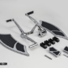 CHROME - 992 FLOORBOARD KIT & FORWARD CONTROLS WITH HEEL-TOE, 1997-2023 Touring
