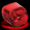 Red Laydown Taillight Lens with Top Tag Window