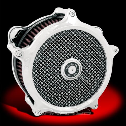Super Gas Air Cleaner, Chrome for Harley Big Twin Cam CV/ EFI