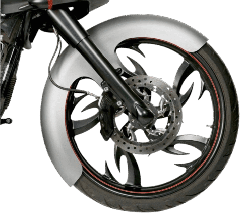 RWD 23” OCF Steel Wrap Front Fender w/ Raw Spacers 94-13 HD Touring Baggers 6”w