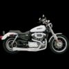 Road Rage 2-into-1 Exhaust Systems,Chrome Short for 1986-2003 Harley Sportster