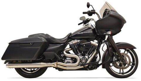 Road Rage 3 Exhaust w/ 4" Straight Muffler - Stainless - 95-16 Touring