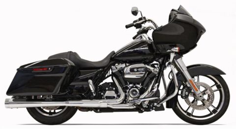 4" Megaphone DNT Muffler - Chrome w/ Chrome Cap - 17-18 Touring