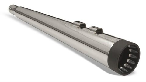 4" Megaphone DNT Mufflers - Chrome w/ Black Caps - 95-16 Touring