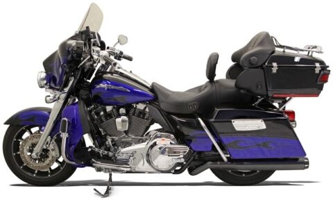 Pseudo Left Road Rage II Muffler - Black - 09-16 Touring
