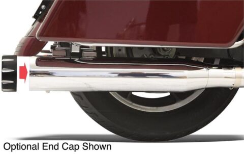 4" Slip-On Quick Change Mufflers - Chrome - 95-16 Touring