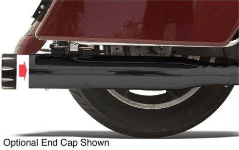4" Slip-On Quick Change Mufflers - Black - 95-16 Touring