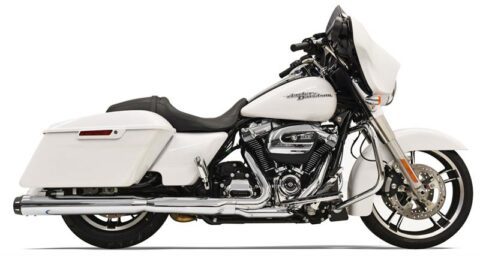 4" Quick Change Slip On Mufflers - Chrome - 17-18 Touring