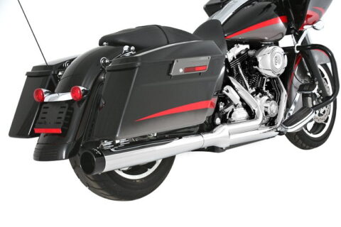 2 Into 1 Chrome w/ Black End Caps 95-06 Touring
