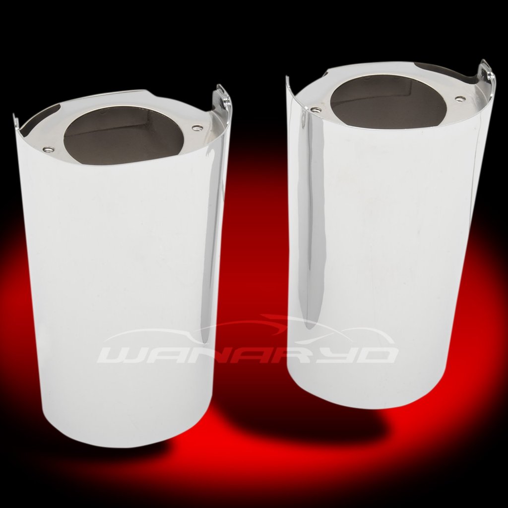Chrome Fork Tins Cans Slider Covers 14Up Harley Touring Softail DRAG SPECIALTIES WanaRyd