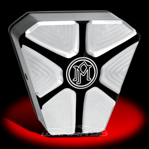 Array Contrast Cut Horn Cover for Harley Big Twins
