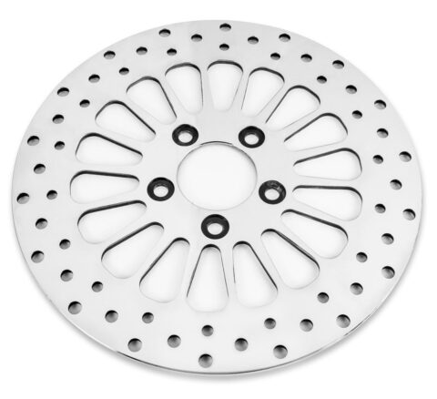 Super Spoke Rear Polished 11.5 Rotor Disc Harley Touring Dyna Softail