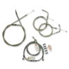 Stainless Braided Handlebar Cable and Brake Line Kit for Use w/12 inch 14 inch Ape Hangers