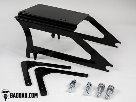 Detachable Tour Pack Rack - Gloss Black - 97-08 Harley Touring