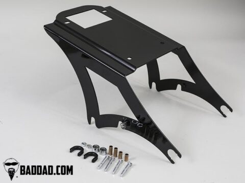 Detachable Tour Pack Rack - Gloss Black - 09-13 Harley Touring