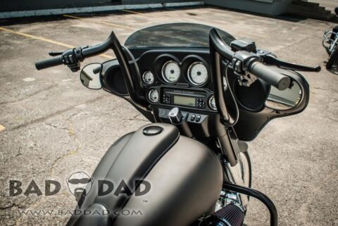 12" Handlebars, Black, 1997-2015 Road King and Road Glide
