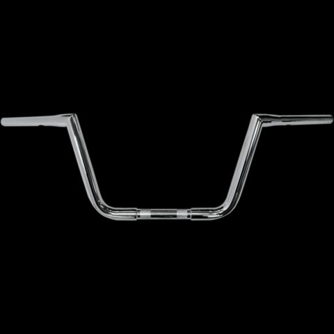 Chrome 10 inch Ape Hanger 1 1/4 inch Big Twin Peaks Handlebar