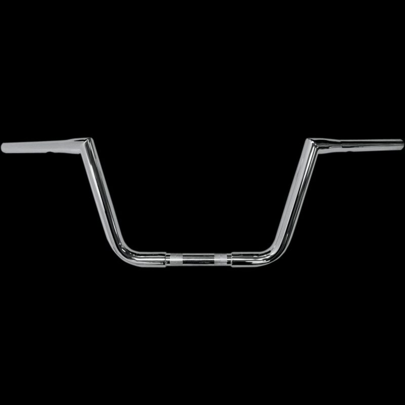 Chrome 10 inch Ape Hanger 1 1/4 inch Big Twin Peaks Handlebar