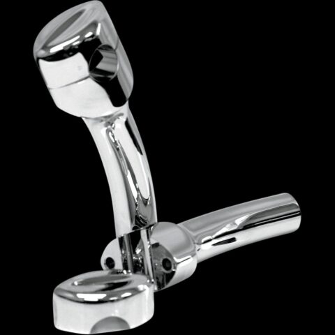 Chrome 5 3/4 inch Mohawk Risers w/1 inch Pullback for 1 inch Handlebars