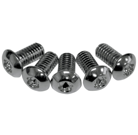 Front Rotor Bolts, Chrome, (5PK) 5/16-18x3/4 TORX