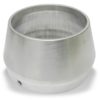 4" Billet Cap for Short Megaphone Muffler - Brushed