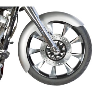 21" OCF Steel Wrap Front Fender w/ Raw Spacers - 94-13 Touring RWD-50129 - 2