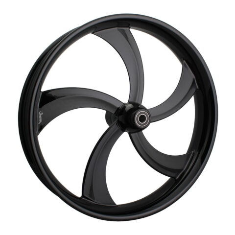 26 x 3.75" Diablo Black & Machined Front Wheel