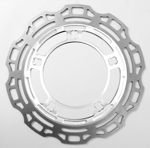 Pair of Racelite Series Chrome Enforcer Front Rotors, 2008-2023 Touring