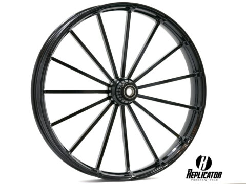 26 x 3.75" Talon Wheel & 120/55-26 Front Tire - Black - 2000-2020 Harley Touring