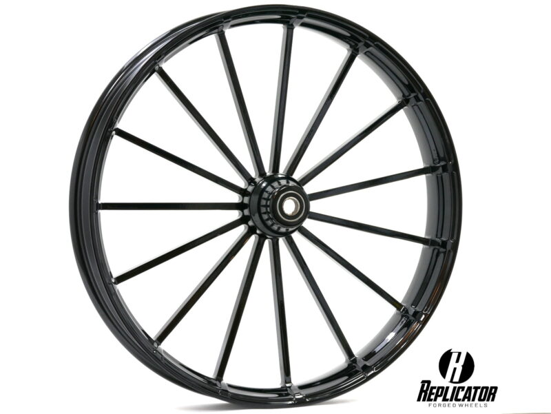 26 x 3.75" Talon Wheel & 120/55-26 Front Tire - Black - 2000-2020 Harley Touring