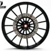 21 x 3.5" Talon Wheel w/ Matching Rotors Tire - Black - 2000-2021 Harley Touring