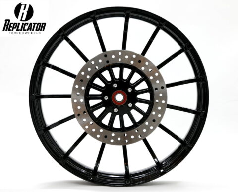 21 x 3.5" Talon Wheel w/ Matching Rotors Tire - Black - 2000-2021 Harley Touring