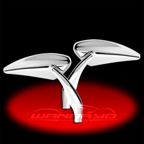 Torque Mirrors Chrome fits 84-12 Harleys