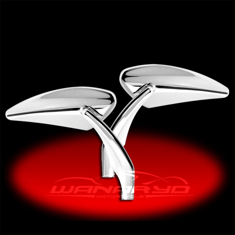 Torque Mirrors Chrome fits 84-12 Harleys