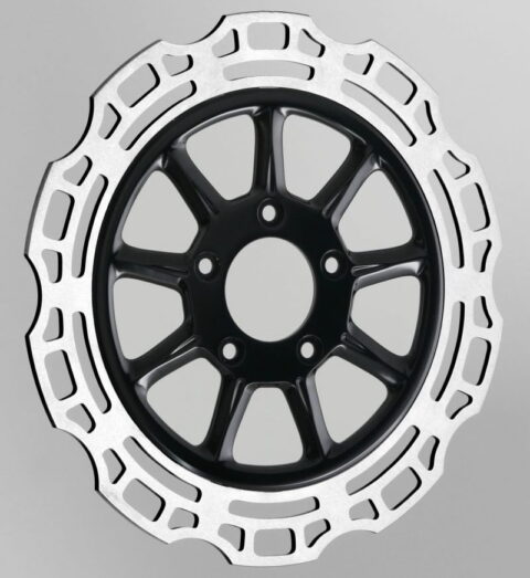 11.8" Ion Black Front Racelite Rotor - Harley Dyna Softail Touring Bagger VROD