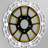 11.8" Resistor Black & Gold Front Racelite Rotor - Harley Dyna Softail Touring