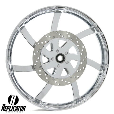 19 x 3" Agitator Wheel w/Matching Rotors & Tire - Chrome - 00-20 Harley Touring