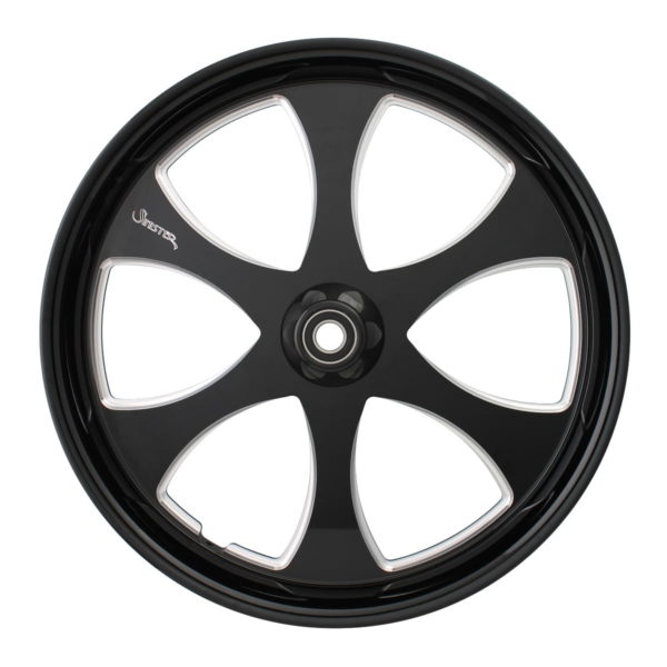 unique black machined wheel 12186