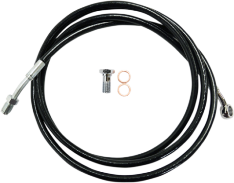 Black Vinyl-Coated Stainless Steel Hydraulic Clutch Line Kit