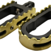 Black BMX/Beartrap Style Footpegs w/Brass Teeth